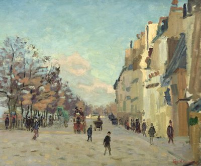 Paris, Quai de Bercy, Schneeeffekt, um 1873-74 von Jean Baptiste Armand Guillaumin